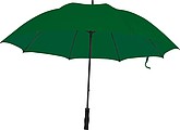 Large umbrella with soft grip., dark green