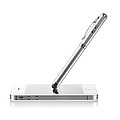 Laser pointer touch pen, matt silver