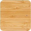Leaf bamboo and fabric wireless charging pad