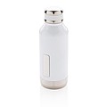 Leak proof vacuum bottle with logo plate
