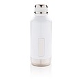 Leak proof vacuum bottle with logo plate
