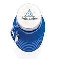 Leakproof collapsible silicone bottle with lid