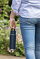 Leakproof vacuum on-the-go bottle with handle