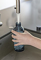Leakproof water bottle with metallic lid