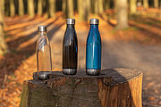 Leakproof water bottle with stainless steel lid