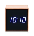 LED alarm clock bamboo casing