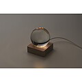 LED glass ball, wood