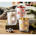 LED tea light candle, red