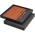 Legato A5 notebook and rollerball pen set (blue ink), brown