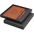 Legato A5 notebook and rollerball pen set (blue ink), brown