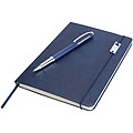 Legato Elegance A5 hard cover notebook and rollerball pen set, ocean blue