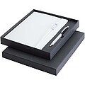 Legato Elegance A5 hard cover notebook and rollerball pen set, white primary
