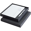 Legato Elegance A5 hard cover notebook and rollerball pen set, white