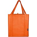 Liberty GRS recycled non-woven bottom board tote bag 29L, orange