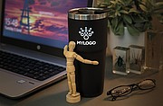 Light up logo tumbler, black