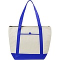 Lighthouse cooler tote, blue
