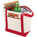 Lighthouse cooler tote, red