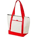Lighthouse cooler tote, red