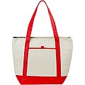 Lighthouse cooler tote, red