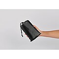 Lightweight large beach mat, black