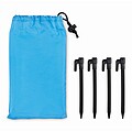 Lightweight large beach mat, turquoise