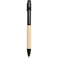 Liliana sugarcane paper ballpoint pen (blue ink), solid black