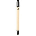 Liliana sugarcane paper ballpoint pen (blue ink), solid black