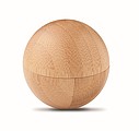 Lip balm in round bamboo case