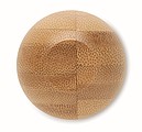 Lip balm in round bamboo case