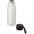 Ljungan 500 ml copper vacuum insulated stainless steel bottle with PU leather strap and lid