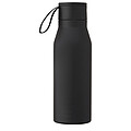 Ljungan 500 ml copper vacuum insulated stainless steel bottle with PU leather strap and lid