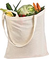 Long-handled shopping bag, white