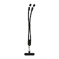 LoopAmp RCS RPET adjustable phone wrist strap 60W cable, black
