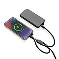 LoopAmp RCS RPET adjustable phone wrist strap 60W cable, black