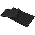Lucas RPET sport towel 70x140 cm, solid black