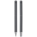 Lucetto recycled aluminium ballpoint and rollerball pen gift set