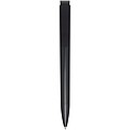 Lucia recycled plastic ballpoint pen (blue ink), solid black