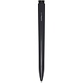 Lucia recycled plastic ballpoint pen (blue ink), solid black