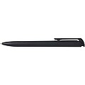 Lucia recycled plastic ballpoint pen (blue ink), solid black