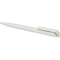 Lucia recycled plastic ballpoint pen (blue ink), white