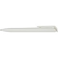 Lucia recycled plastic ballpoint pen (blue ink), white