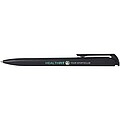 Lucia recycled plastic ballpoint pen, solid black