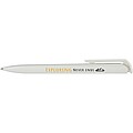 Lucia recycled plastic ballpoint pen, white