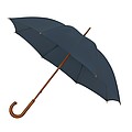 LUGO Elegant windproof umbrella with curved handle, diameter 102 cm, dark blue