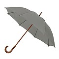 LUGO Elegant windproof umbrella with curved handle, diameter 102 cm, grey