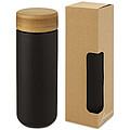 Lumi 300 ml ceramic tumbler with bamboo lid