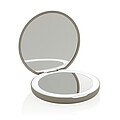 Lumora RCS recycled plastic LED re-chargeable make-up mirror, beige
