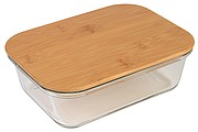 Lunch box ROSILI, with bamboo lid: capacity approx. 1.060 ml