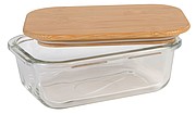 Lunch box ROSILI, with bamboo lid: capacity approx. 350 ml
