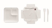 Lunch box with cutlery 600ml